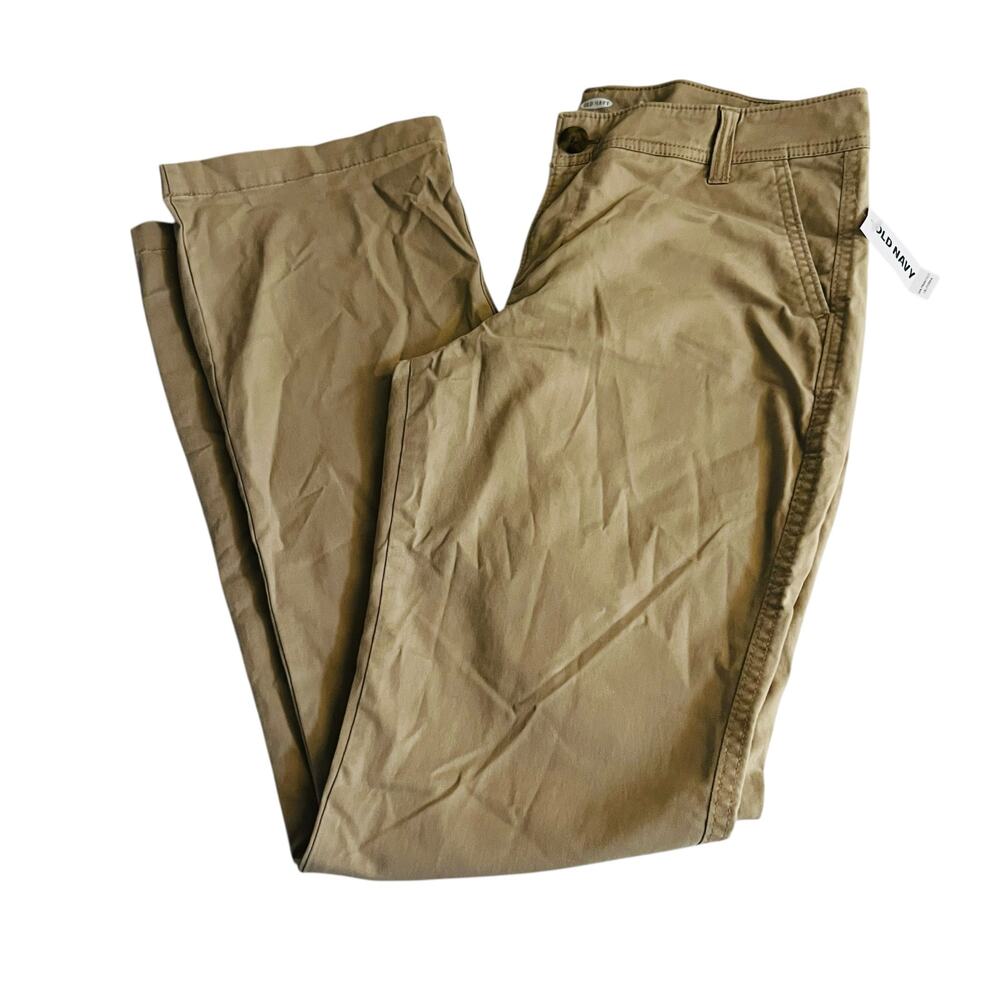 Old Navy Boot Cut Mid Rise Pants Size 8 NWT Tan - Picture 8 of 9